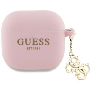 Kitos prekės Guess  Guess AirPods 4 cover Silicone 4G Charm case - pink 