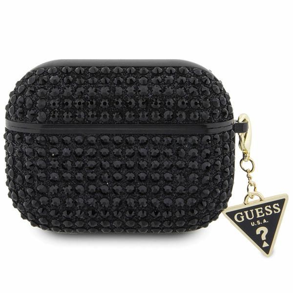 Citas preces Guess Guess Rhinestone Triangle AirPods Pro Case - Black