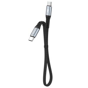 Kabelis Dudao  Dudao L10C USB-C - USB-C PD cable 100W 5A 0.23m - black 