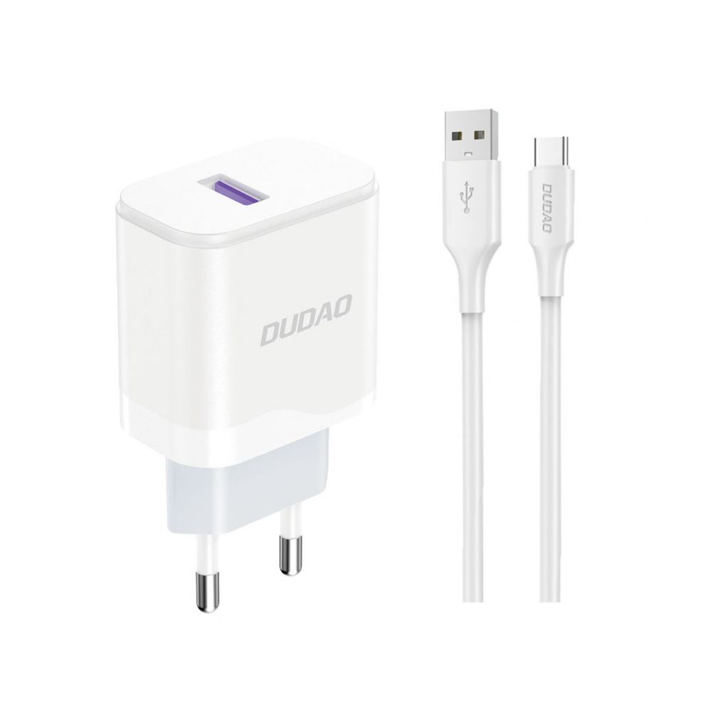 Adaptrid Dudao USB-A (male) || USB-A (female) || USB-C (męski) \ z kablem USB-C