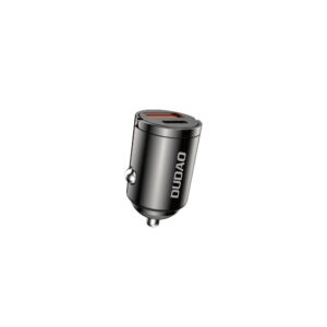 Adapteriai Dudao  Dudao R3MAX 48W QC PD mini car charger - black 