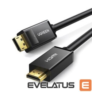 Parveidotājs Ugreen  DisplayPort - HDMI cable Ugreen DP101 4K 3m - black 