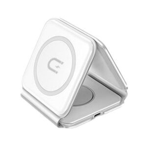 Adapteriai Dudao  Dudao A11N 15W 3in1 Inductive Charger - White + USB-C / USB-C Cable 