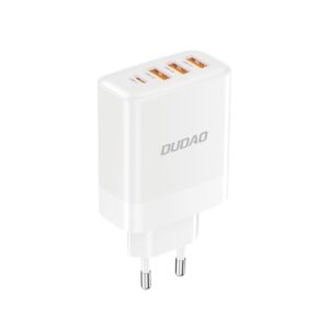 Adapteriai Dudao  Dudao A5HEU network charger 3x USB-A 1x USB-C PD20W - white 