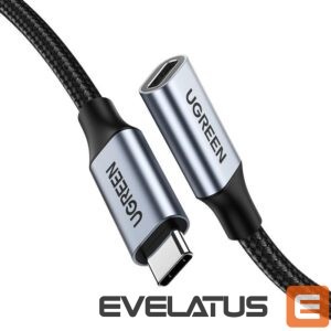 Kabelis Ugreen  Ugreen US372 80810 USB-C - USB-C PD QC cable 100W 5A 10Gbps 0.5m - gray 