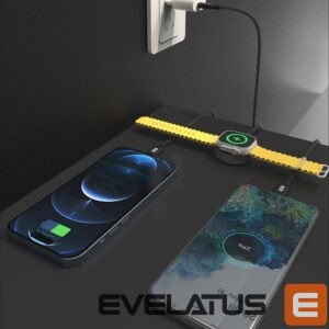 Kabelis Dudao  Apple Watch Dudao A12Max+ PD 100W 3in1 Charger Cable: USB-C Lightning 1.2m - Black 