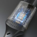 Kaabel Dudao  Dudao L3E 3 in 1 60W MicroUSB USB-C Lightning Cable 1.2m - Black 