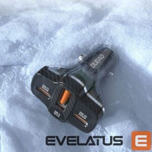 Adapteriai Dudao  Dudao R78 78W Car Charger USB-C PD / 2xUSB-A QC - Black 