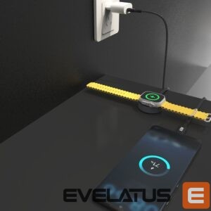 Kabelis Dudao  Dudao A12MaxC PD60W 2-in-1 Charger for Apple Watch / USB-C 1.2m - Black 