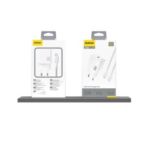 Adapteriai Dudao  Dudao A26 PD20W GaN USB-C Charger - White 