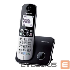 Telefonikomplekt Panasonic  KX-TG6811 DECT telephone Caller ID Juodas | 