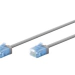 Adapteris Goobay  74219 Ultra-Flexible CAT 6A Patch Cable, Slim, U/UTP, 0,15 m, Grey | 