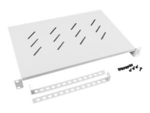 Citas preces Lanberg  19" fixed shelf 1U/483x300mm max load capacity up to 25kg, grey | 