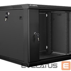Servers Lanberg  Rack cabinet 19" wall-mount 9U/600x600 (flat pack) V2, black | 