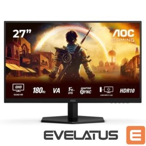 Monitor AOC  Q27G42XNE | 27 " | VA | QHD | 16:9 | 180 Hz | 1 ms | 2560 x 1440 pixels | 300 cd/m² | HDMI ports quantity 2 | Black 