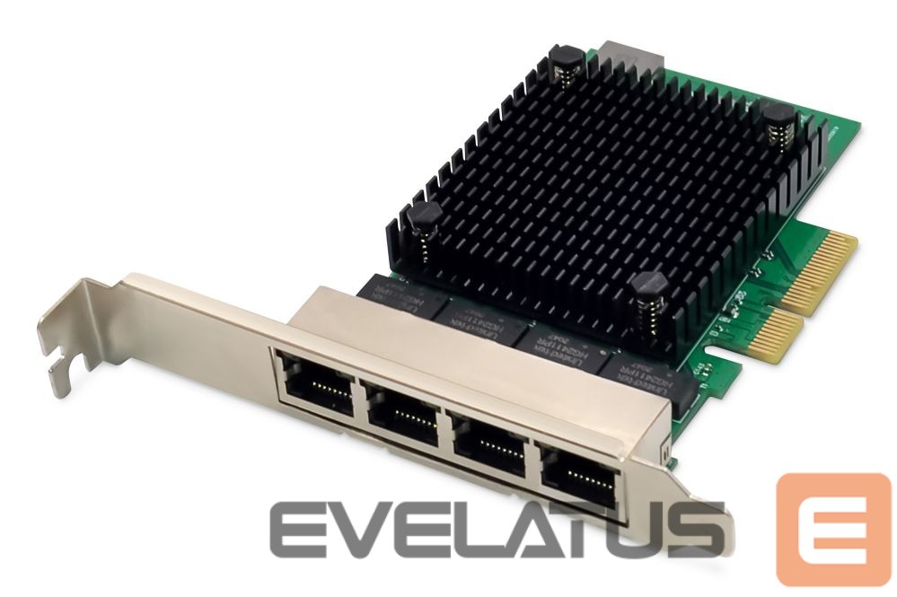 Üleminek Digitus DN-10136 4-Port RJ45 RTL8125B, 2.5 GBits Server NIC