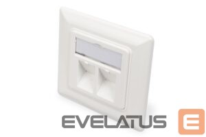 Išmanusis telefonas Digitus  | Wallplate for Keystone Modules, German type, middle plate 50x50 mm, frame 80x80 mm | DN-93801-1 