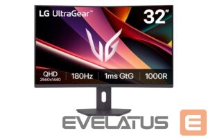 Monitoriai LG  32G600A-B | 31.5 " | VA | QHD | 16:9 | 180 Hz | 1 ms | 2560 x 1440 pixels | 250 cd/m² | HDMI ports quantity 2 