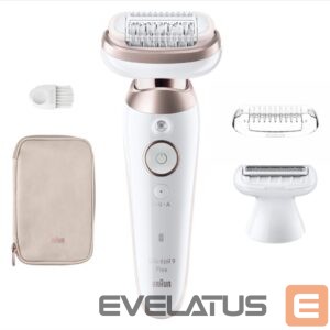 Epilaator Braun  Epilator | SES9-030 3D Silk-Epilk 9 Flex | Operating time (max) 50 min | Number of power levels 2 | Wet & Dry | White/Rose 