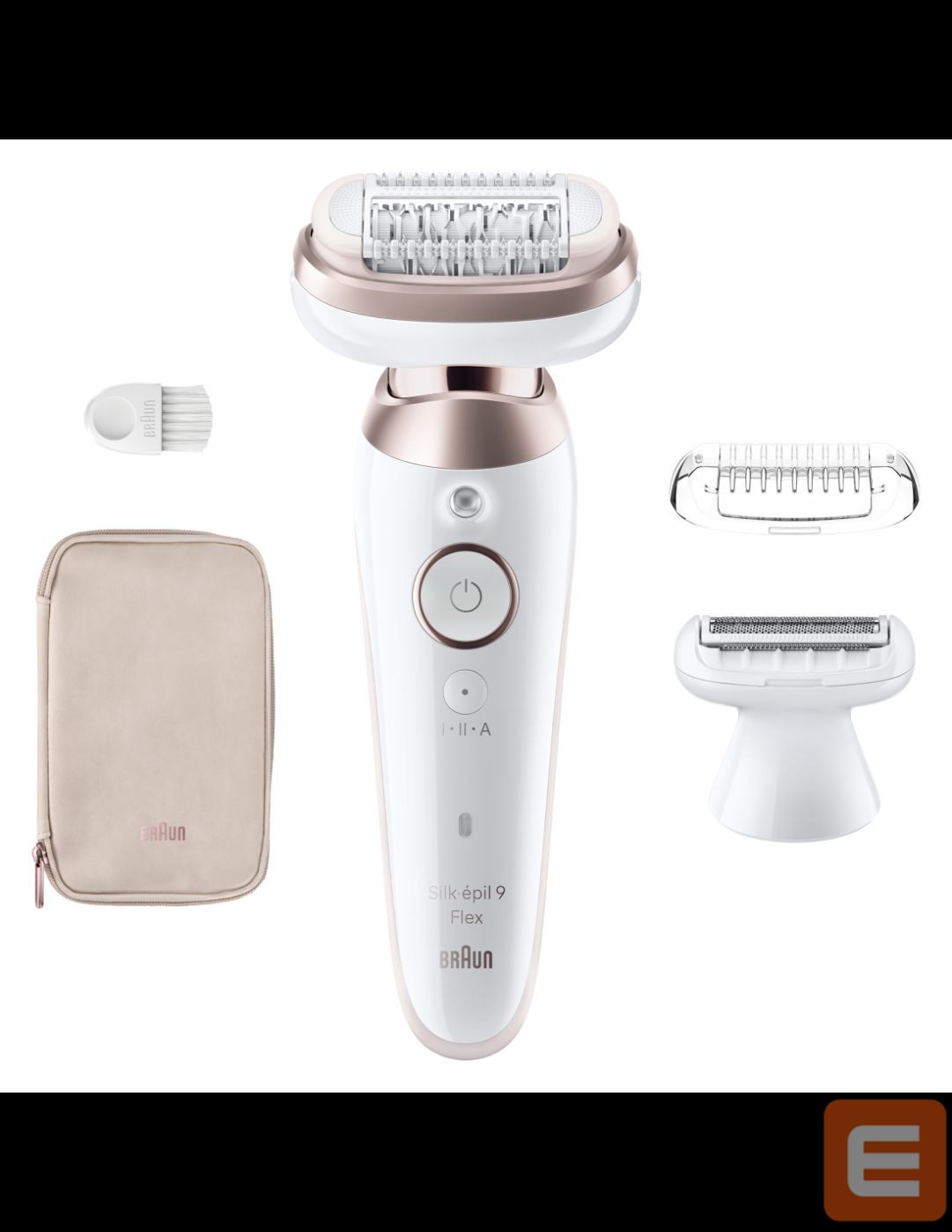 Epilaator Braun Epilator | SES9-030 3D Silk-Epilk 9 Flex | Operating time (max) 50 min | Number of power levels 2 | Wet & Dry | White/Rose