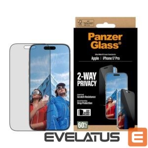 Чехол на заднюю панель PanzerGlass  Screen protector | Apple | iPhone 17 Pro | Glass | Transparent | Ultra-Wide Fit w. EasyAligner 