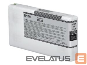 Eksploatacinės medžiagos spausdintuvams EPSON  T65380N Matte Black Ink Cartridge (200ml) |  C13T65380N |  UltraChrome High Dynamic Range | Matte black 
