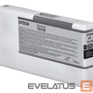 Tarvikud ja tarvikud EPSON  T65380N Matte Black Ink Cartridge (200ml) |  C13T65380N |  UltraChrome High Dynamic Range | Matte black 