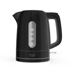 Virdulys Adler  Kettle | AD 1380b | Electric | 2200 W | 1 L | Polypropylene | 360° rotational base | Black 