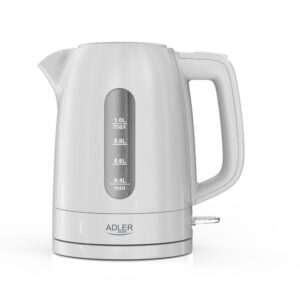 Virdulys Adler  Kettle | AD 1380w | Electric | 2200 W | 1 L | Polypropylene | 360° rotational base | White 