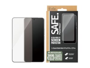 Nugarėlės dėklai PanzerGlass  SAFE. Screen Protector Xiaomi Redmi Note 14 Pro|14 Pro+|13 Pro+|Ultra-Wide Fit | 