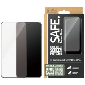 Tagakaaned PanzerGlass  SAFE. Screen Protector Xiaomi Redmi Note 14 Pro|14 Pro+|13 Pro+|Ultra-Wide Fit | 