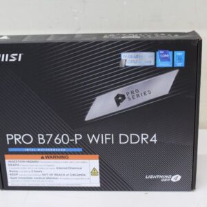 Материнская плата для процессоров Intel MSI  SALE OUT.  PRO B760-P WIFI DDR4 |  PRO B760-P WIFI DDR4 | Processor family Intel | Processor socket LGA1700 | DDR4 | Supported hard disk drive interfaces SATA, M.2 | Number of SATA connectors 4 | DAMAGED PACKAGING 