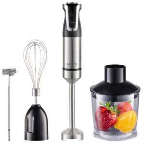 Maišytuvai ir maišytuvai Adler  Stainless Steel/Black | 1800 W |  AD 4627 | Hand Blender Set | Number of speeds 20 | Chopper | Turbo mode 