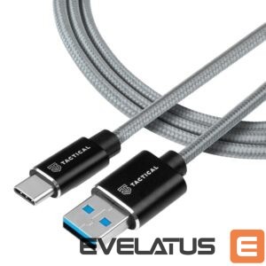 Cable Tactical - Tactical Fast Rope Kevlar Cable USB-A/USB-C 1m Grey 