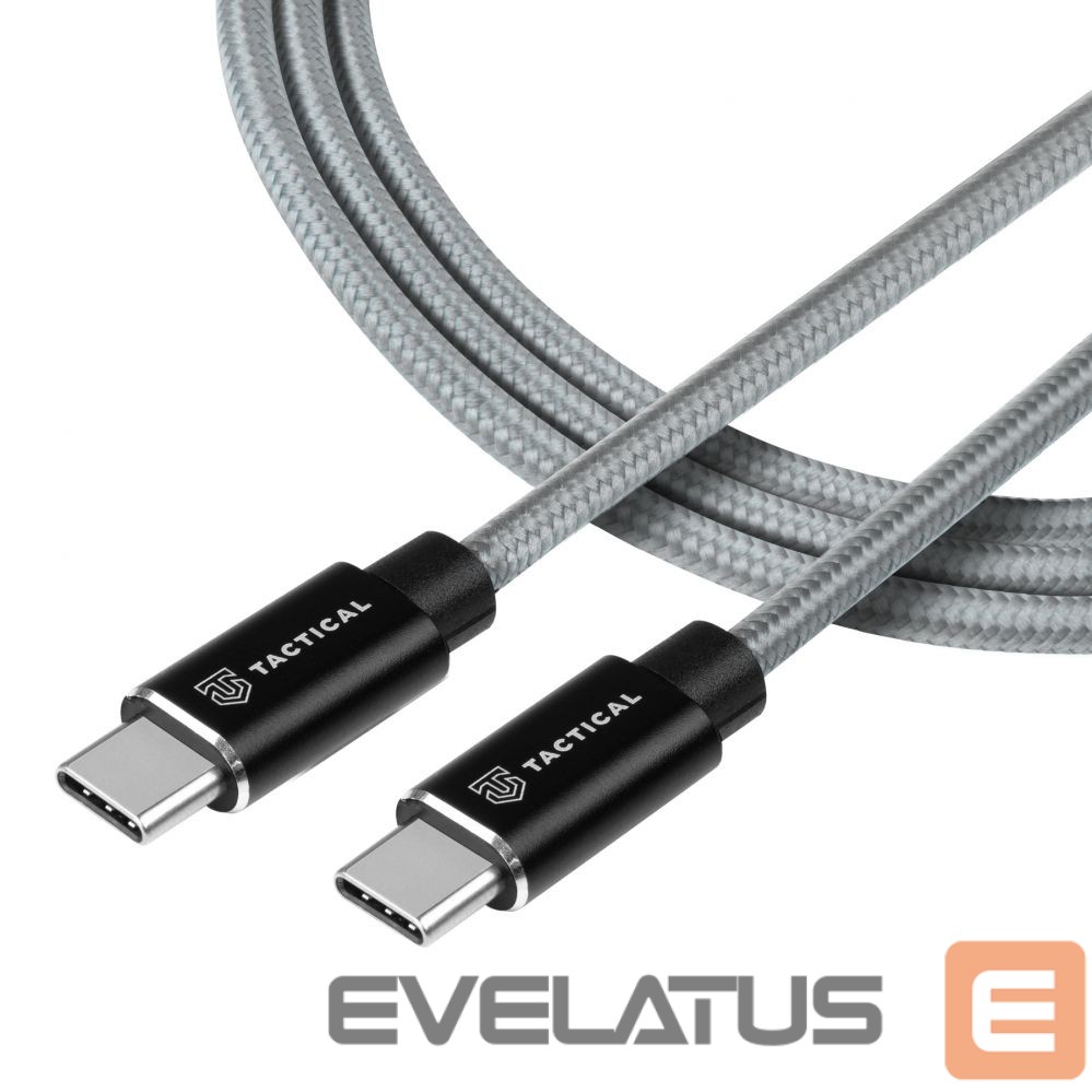 Cable Tactical - Tactical Fast Rope Kevlar Cable USB-C/USB-C 100W 20V/5A 2m Grey