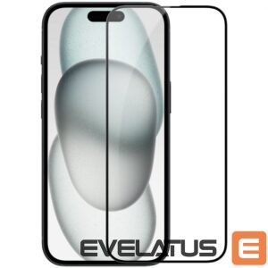Protective glass Nillkin - Nillkin Tempered Glass 2.5D CP+ PRO Black for Apple iPhone 15 