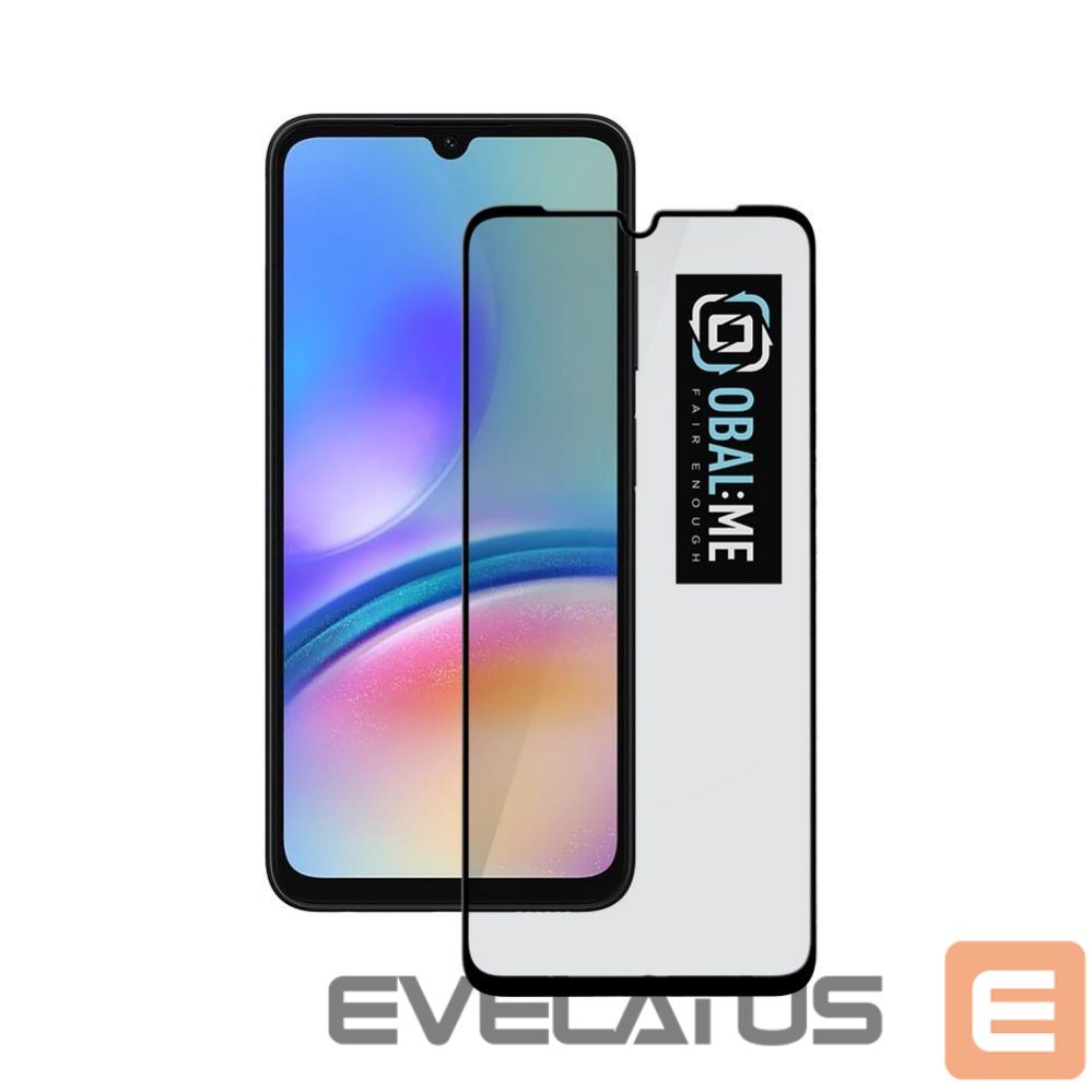 Protective glass - OBAL:ME 5D Glass Screen Protector for Samsung Galaxy A05s Black