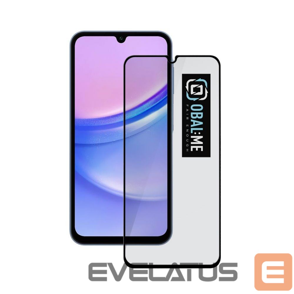 Protective glass - OBAL:ME 5D Glass Screen Protector for Samsung Galaxy A15 4G/5G Black