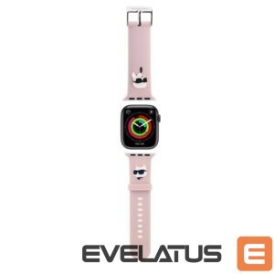 Fitness bracelet Karl Lagerfeld - Karl Lagerfeld Karl and Choupette Head NFT Watch Strap for Apple Watch 38/40/41 Pink 