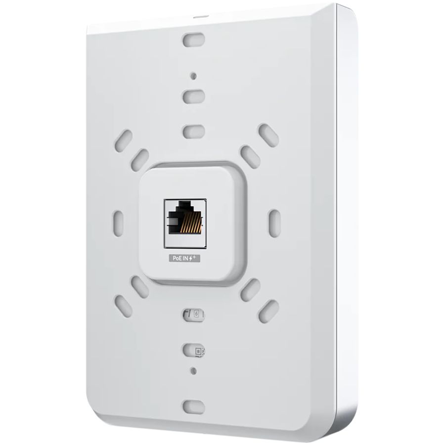 Nutikas seade UBIQUITI UniFi6 In-Wall. Wall-mounted WiFi 6 access point with a built-in PoE switch.