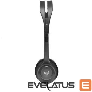 Headphone with microphone Logitech  LOGITECH H111 Corded Stereo Headset - BLACK - 3.5 MM 
