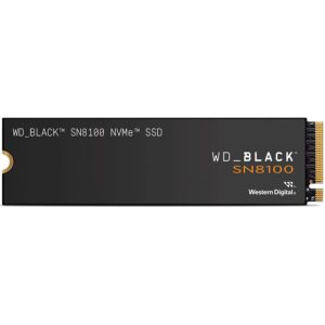 Hard drive SSD Western Digital  SSD POWERED BY SANDISK WD Black SN8100 1TB M.2 2280 PCIe Gen5 x4 NVMe, Read/Write: 14900/11000 MBps, IOPS 1600K/2400K, TBW: 600 