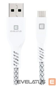 Cable Evelatus Universal Data Cable MicroUSB EDC03 White