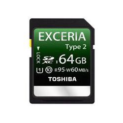 Memory cards Toshiba Universal SDHC Class 10 (UHS) Exceria Type2 64Gb 