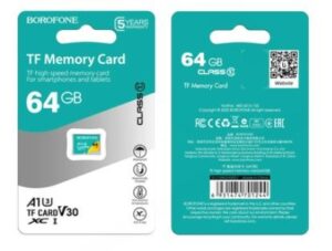 Memory cards Borofone  MICROSD MEMORY CARD 64GB SDXC CLASS10 95MB/S 