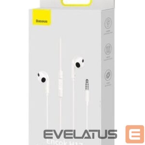Kõrvaklapid Baseus  Encok H17 3.5mm minijack wired headphones White