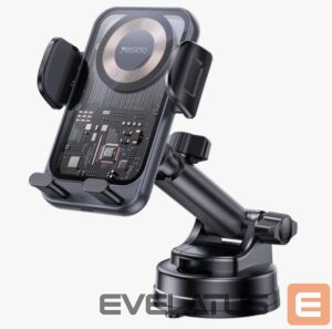 Auto holder yesido  15W Suction Cup Car Wireless Charging Holder Black