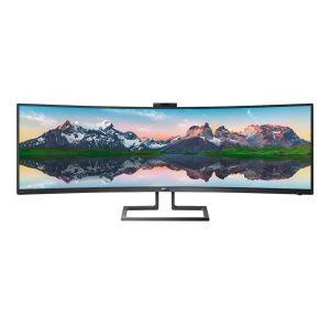 Monitor Philips  SuperWide curved LCD display 499P9H/00	 48.8 ", VA, Dual QHD, 5120 x 1440 pixels, 32:9, 5 ms, 450 cd/m², Black, Headphone out 