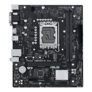 Motherboard for Intel processors Asus  PRIME H610M-R D4-SI Processor family Intel, Processor socket LGA 1700, DDR4 DIMM, Memory slots 2, Supported hard disk drive interfaces 	SATA, M.2, Number of SATA connectors 4, Chipset Intel H610, Mic-ATX 