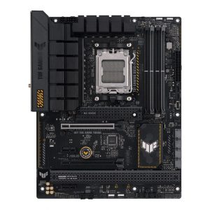 Motherboard for Intel processors Asus  TUF GAMING B650-PLUS WIFI Processor family AMD, Processor socket  AM5, DDR5 DIMM, Memory slots 4, Supported hard disk drive interfaces 	SATA, M.2, Number of SATA connectors 4, Chipset  AMD B650, ATX 